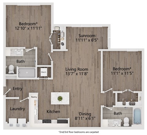 floor plan  the villas at spring creek